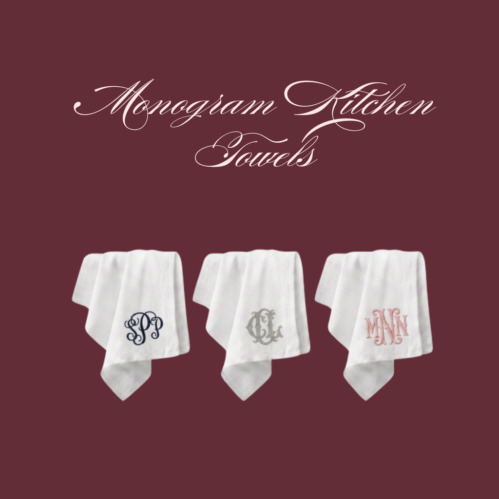 Monogram Kitchen Towel