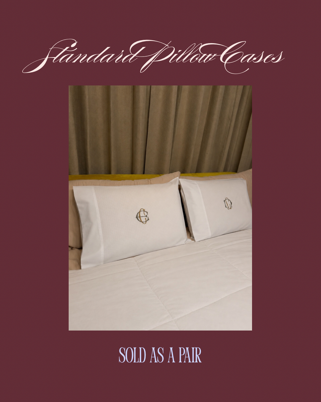 Monogram Pillow Cases